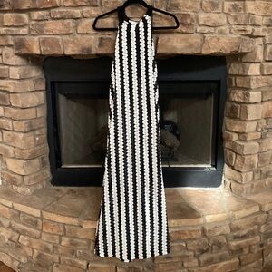 Zara Black and White Swim Coverup